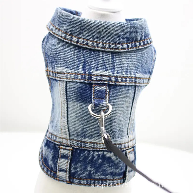 Hundejacke Jeansjacke Weste Blue