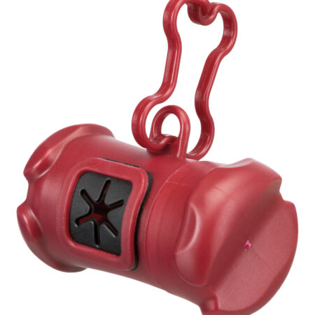 Hundekotbeutel-Spender, Kunststoff ROT