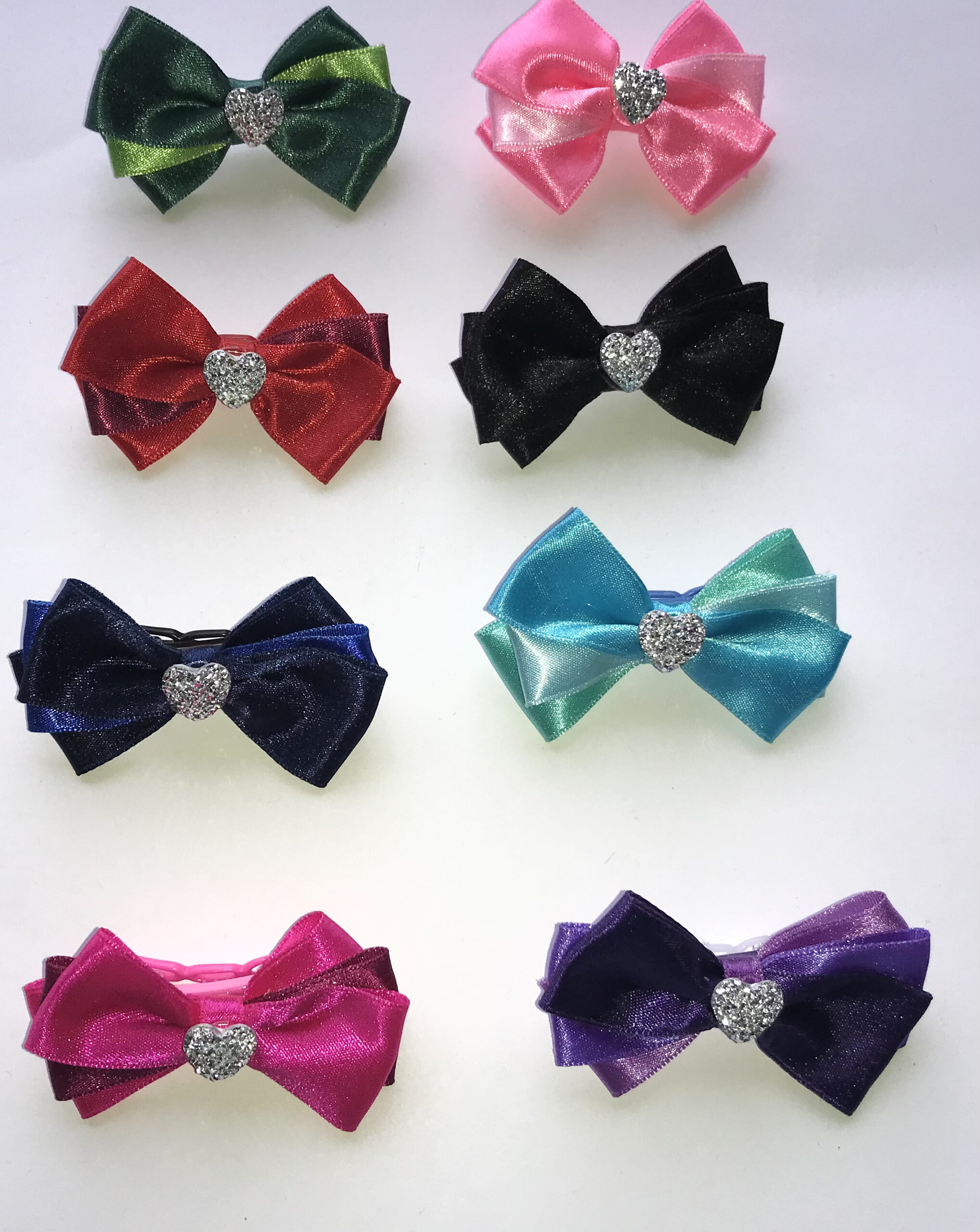 Hundeschleife Satin Elegance Herz