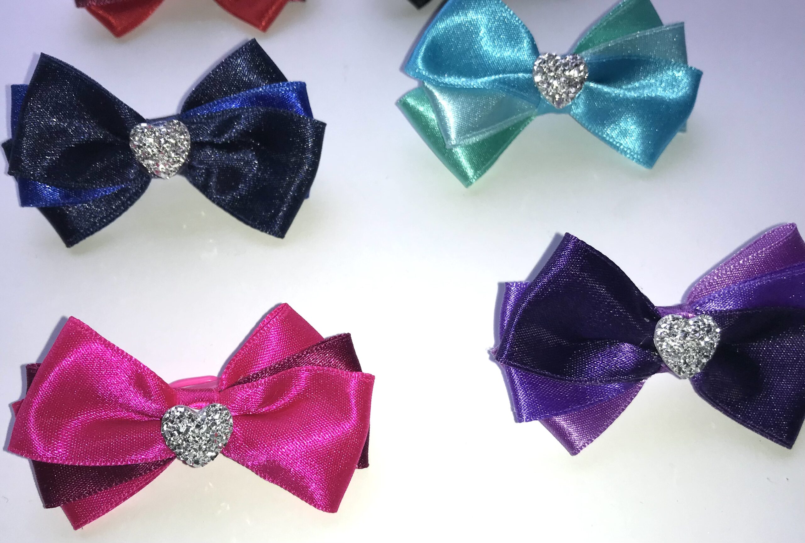 Hundeschleife Satin Elegance Herz