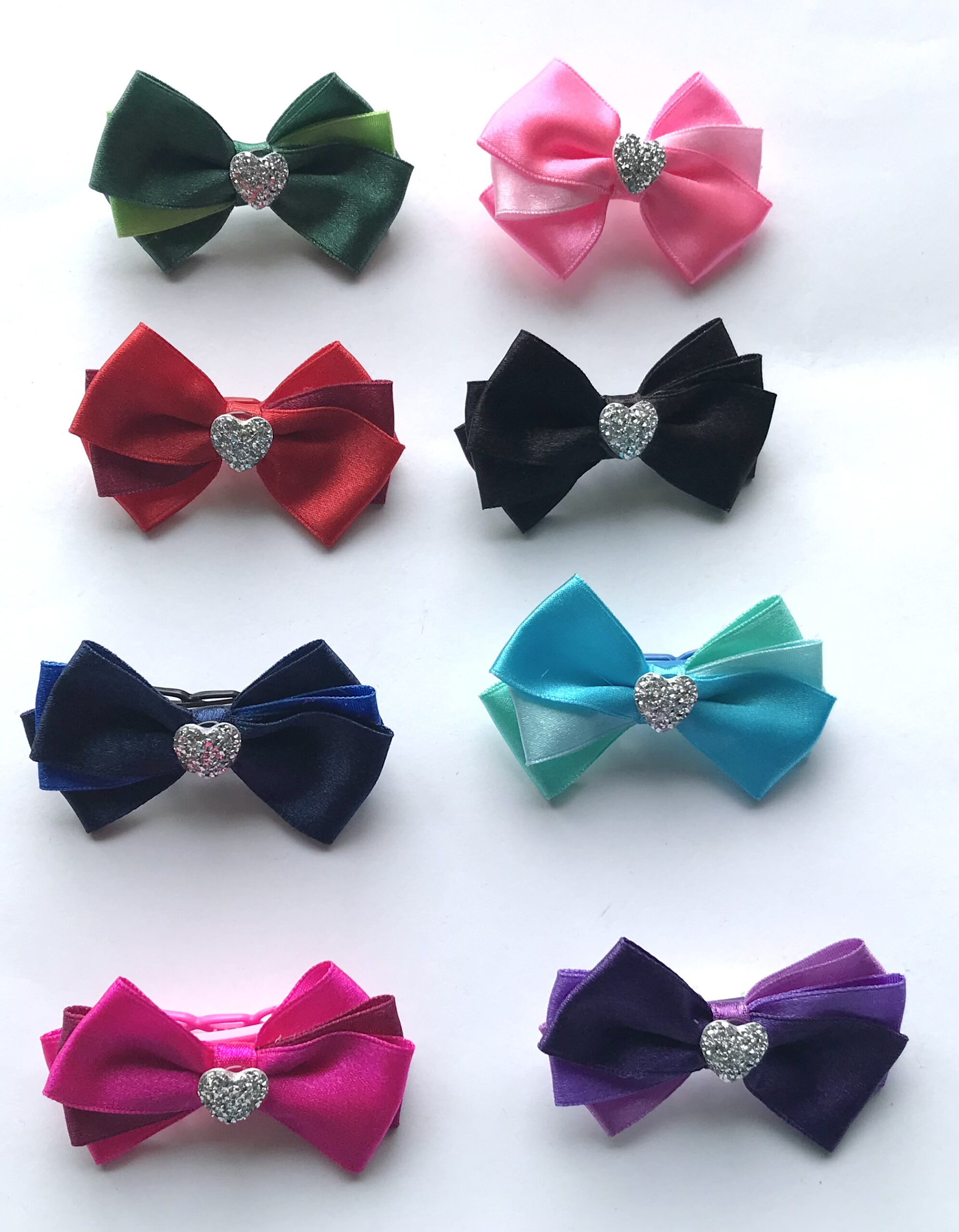 Hundeschleife Satin Elegance Herz