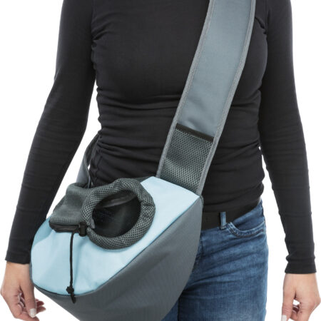 Hundetasche Fronttasche Sling blau