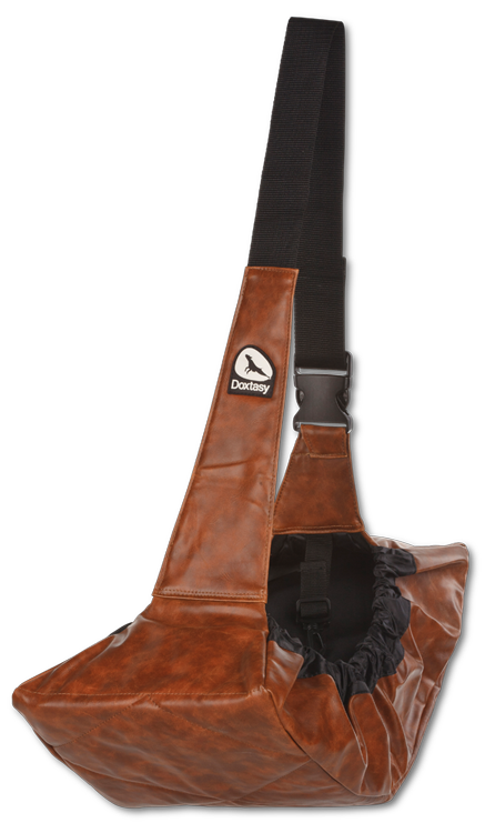 Hundetragetasche Wippe COGNAC