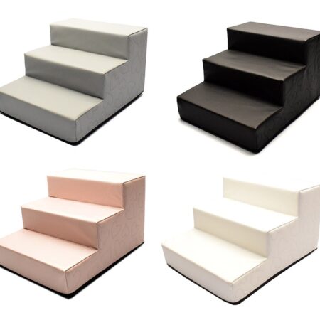 Hundetreppe KUNSTLEDER HERZ Gr.S/3-30 cm hoch
