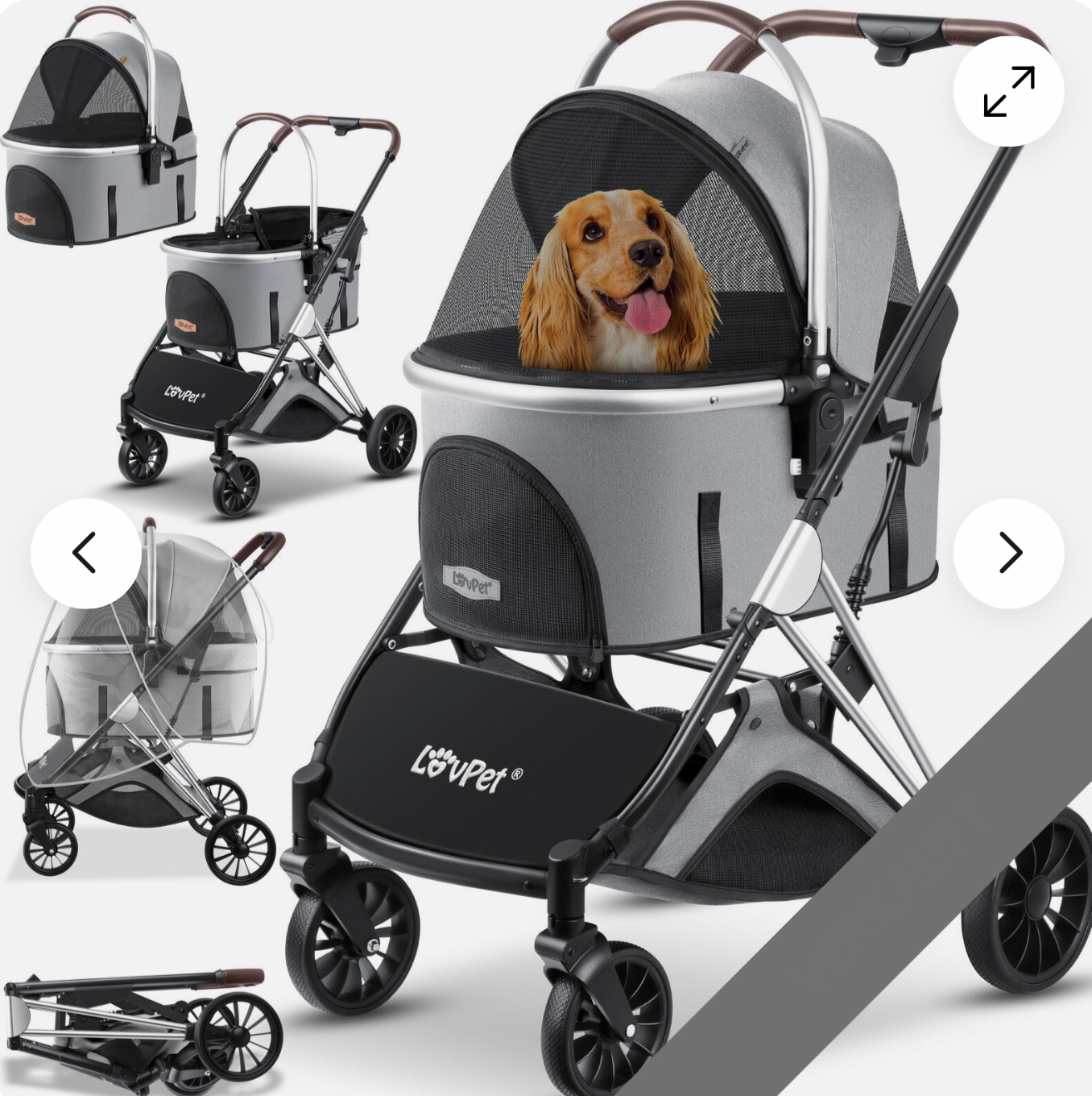 Hundewagen Grey /Silver My Frist Car