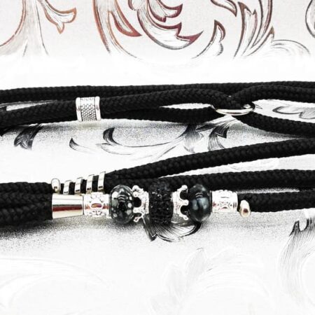 KRONE BLACK Vorführleine,Ausstellungsleine 6mm