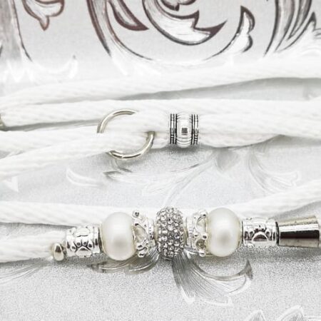 KRONE WHITE Vorführleine,Ausstellungsleine 6 mm