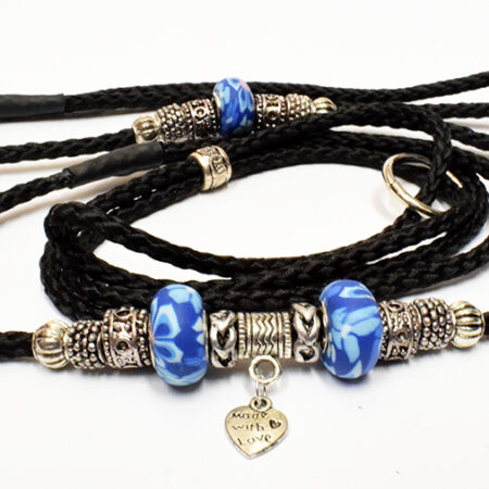 LOVELY BLUE Showleine,Vorführleine,Ausstellungsleine 5mm