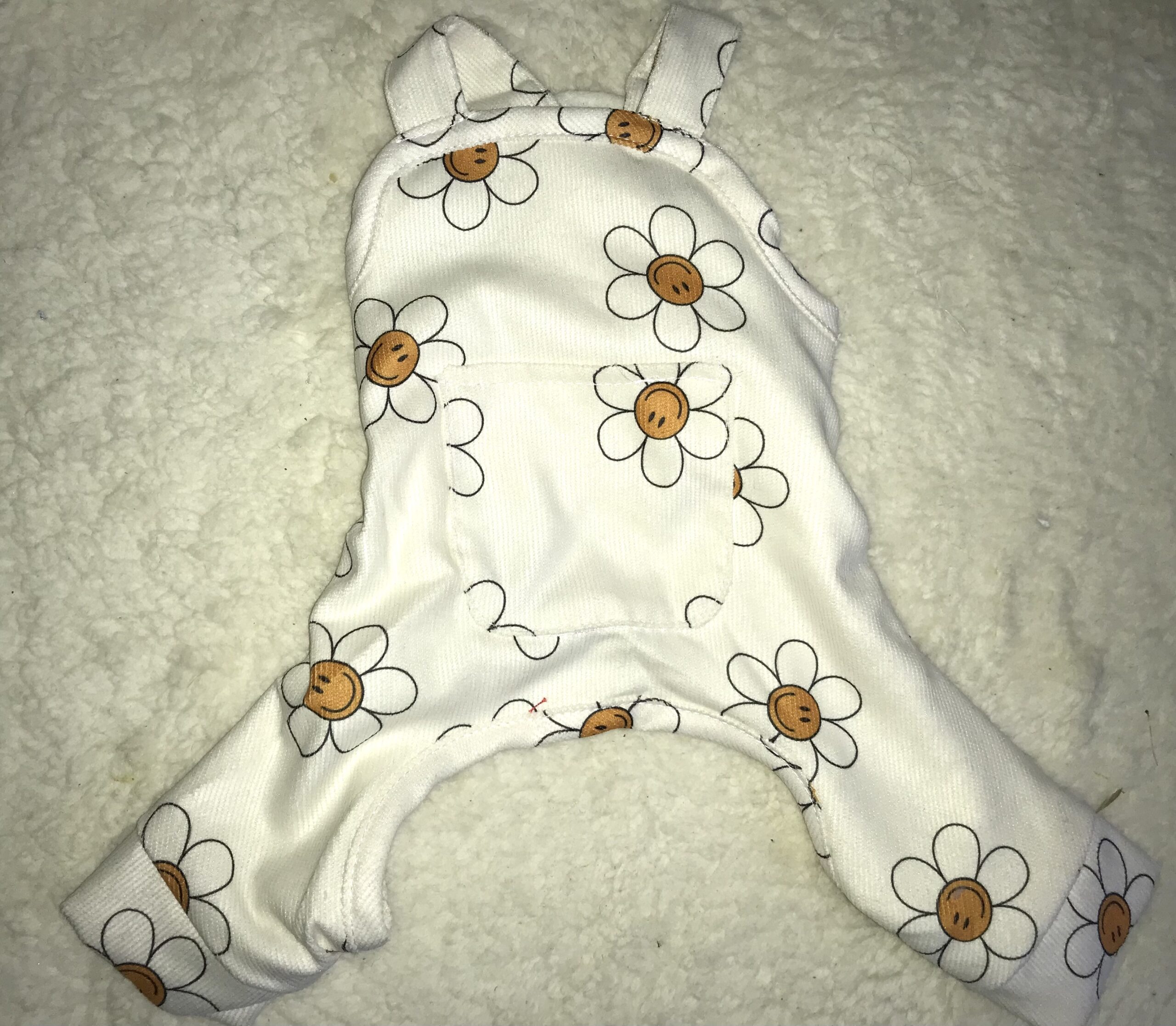 Latzhose Hundehose Winterhose FLOWER CREME