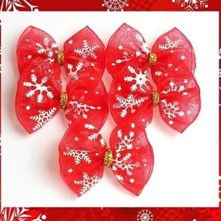 Mini Schleife auf Gummiring FLOCKE