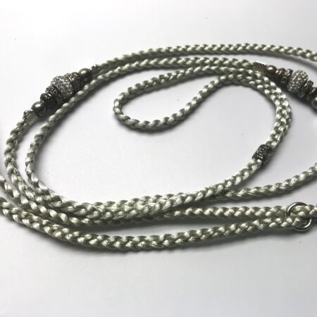 PEARL GREY 1 Showleine,Vorführleine,Ausstellungsleine 5mm