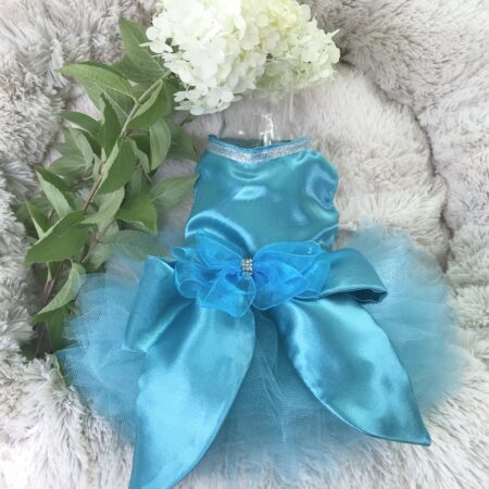 PartyKleid ,Hochzeitkleid Brautkleid TÜRKIS BEAUTY DOG