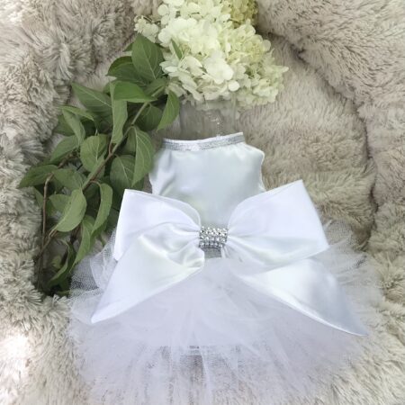 PartyKleid ,Hochzeitkleid Brautkleid WEISS BEAUTY DOG