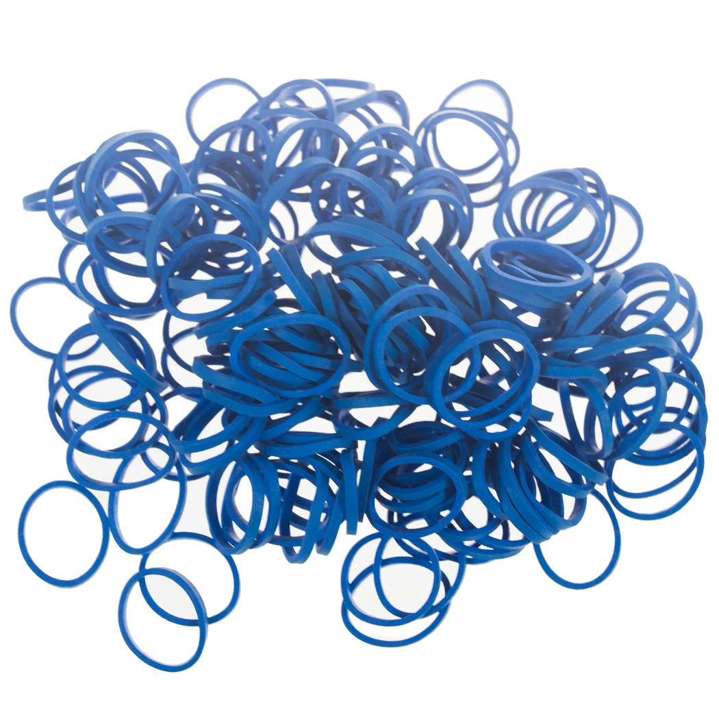 Paw Marks BLAU Latex Wrapping Bands 14mm 100 Stück