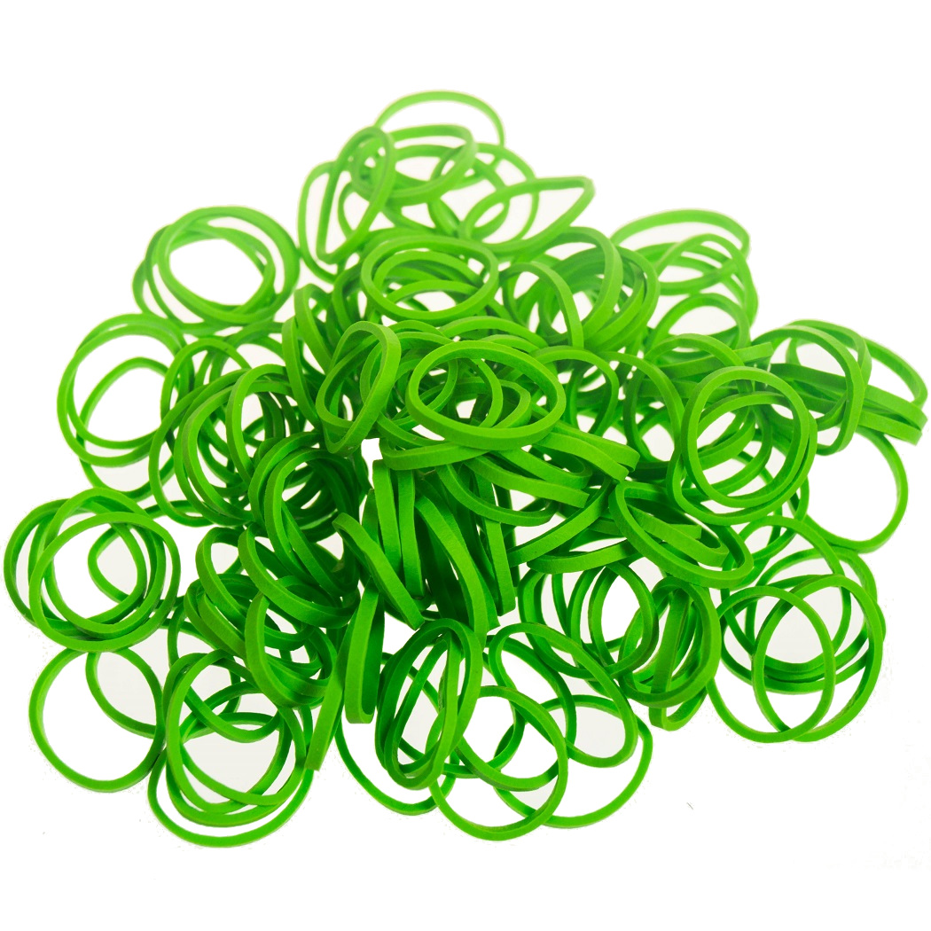 Paw Marks GRÜN Latex Wrapping Bands 16mm 100 Stück