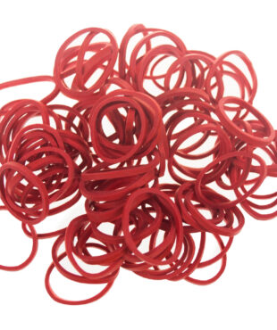 Paw Marks Latex Wrapping Bands 16mm 100 Stück ROT