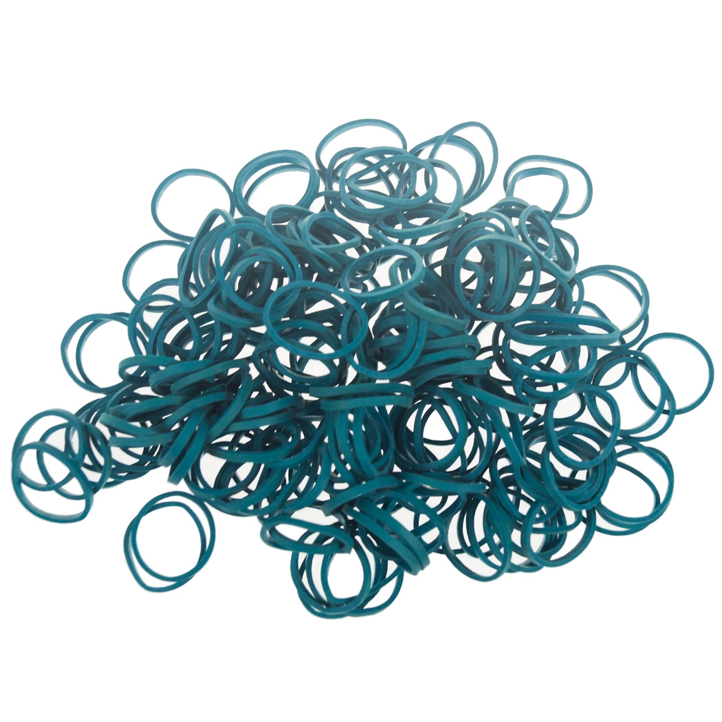 Paw Marks  TÜRKIS GRÜN Latex Wrapping Bands 16mm 100 Stück