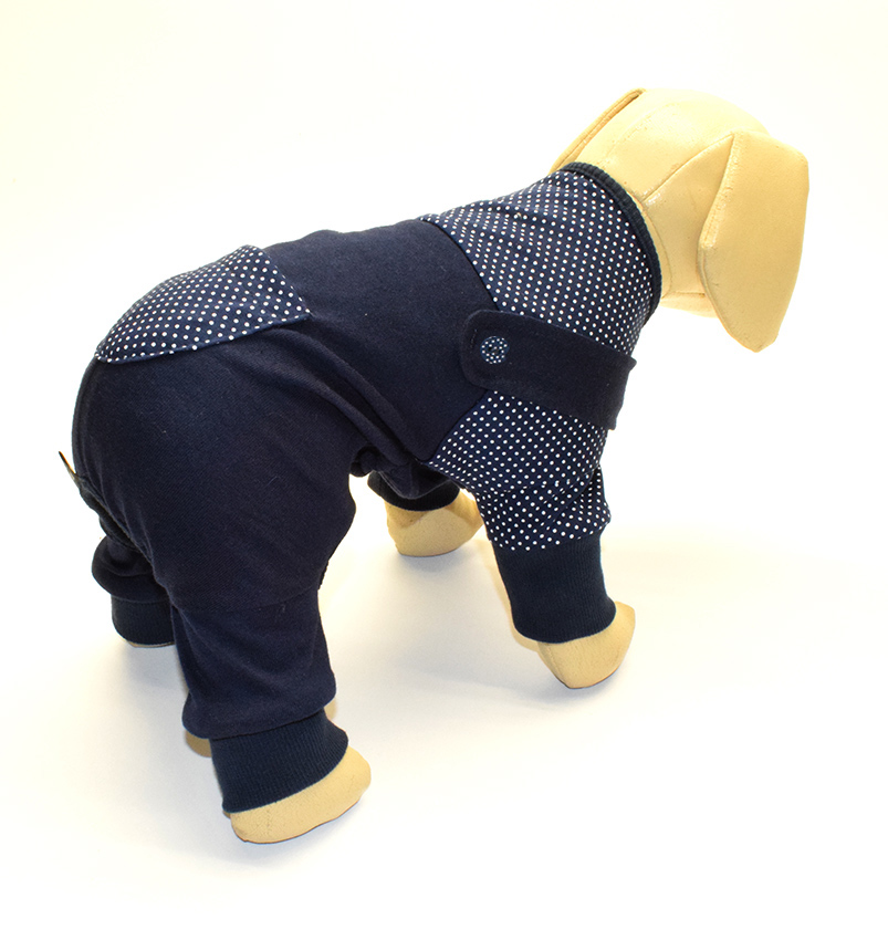 Pyjama Jogginganzug * DARKBLUE DOTS *Hausanzug