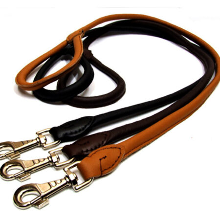 Rundlederleine,Lederleine 1,20 m Lang,Stärke 12 mm