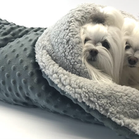 Schlafsack ,Decke ,Spielplatz für Hunde MINKY GREY