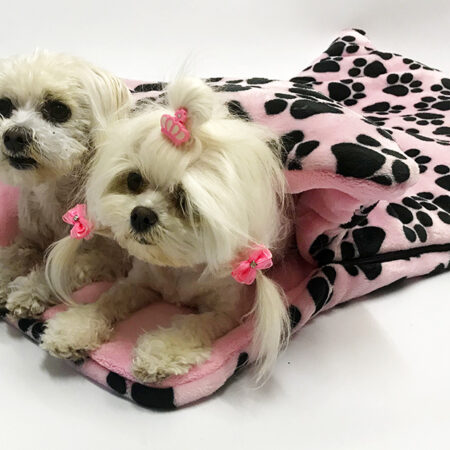 Schlafsack ,Decke ,Spielplatz für Hunde PINK PAWS