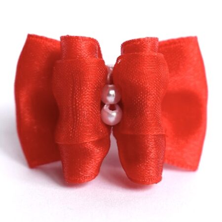 Schleife Exclusive``RED- WHITE-PEARL``