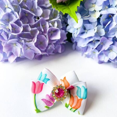 Schleife FLOWERS TULPE HELL