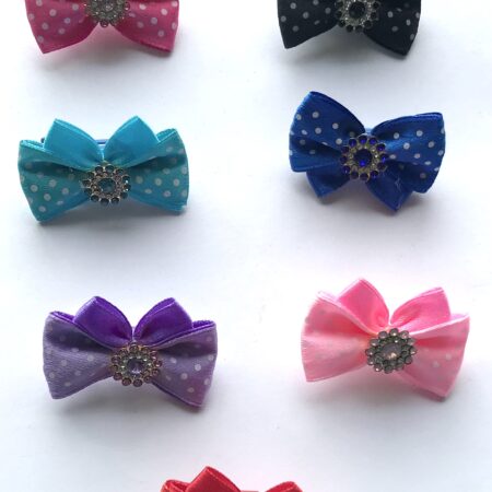 Schleife ,Spange BLUME mit Strass