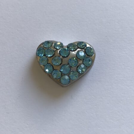 Schmuck für das Halsband * HERZ TÜRKIS*