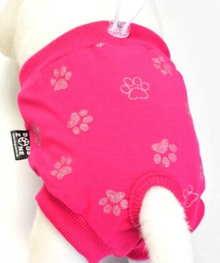 Schutzhöschen für Hündinnen PINK PAW EXTRA LARGE aus Jersey