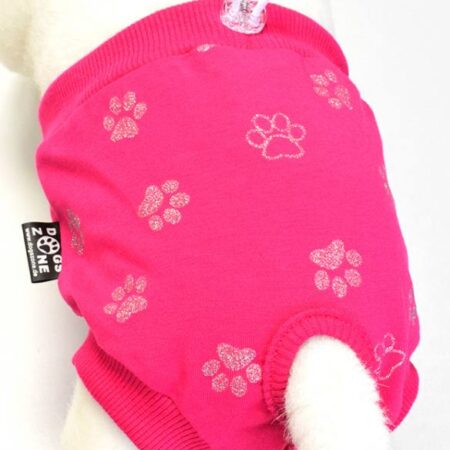 Schutzhöschen für Hündinnen PINK PAW EXTRA LARGE aus Jersey