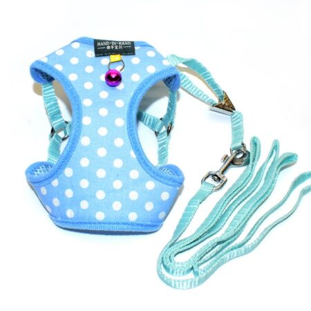 Softgeschirr SET mit Leine DOTS BLUE auch Welpen