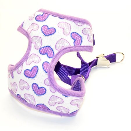 Softgeschirr SET mit Leine PURPLE HEART auch Welpen