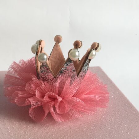 Spange BIG Apricot SILBER