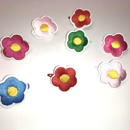 Spange * STOFF BLUME 2 *