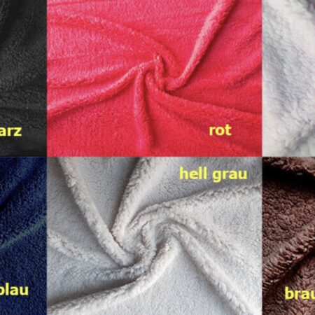 Teddystoff , kuschelweich , Meterware Viele Farben