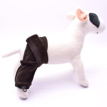 Wundschutz BRAUN für hinterbeine ,Hunde OP Hosenbein