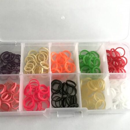 ZopfgummiBox,Aufbewahrung Box mit 200 Gummis