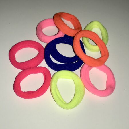 Zopfgummiringe aus Frottee NEON FARBEN