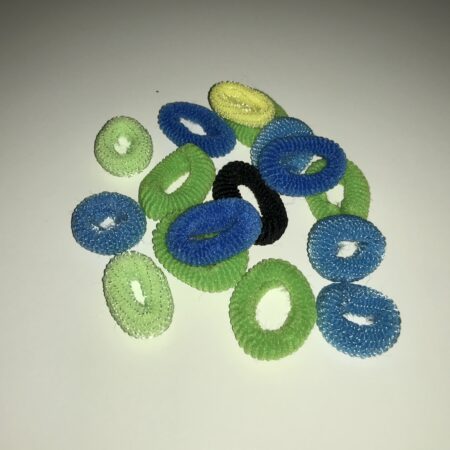 Zopfgummiringe aus Frottee RÜDE  2,5 cm