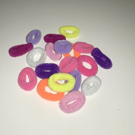 Zopfgummiringe aus Frottee WEIBCHEN  2,5 cm